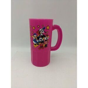 Vtg Disneyland Mug Mickey Minnie Goofy Super 22 Plastic Cup Stars Disney Castle
